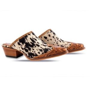 MYRA Hand Tooled Mules